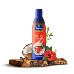 Parachute Advansed Aceite Ayurveda, masaje en cuero cabelludo para calma y absorción suave.