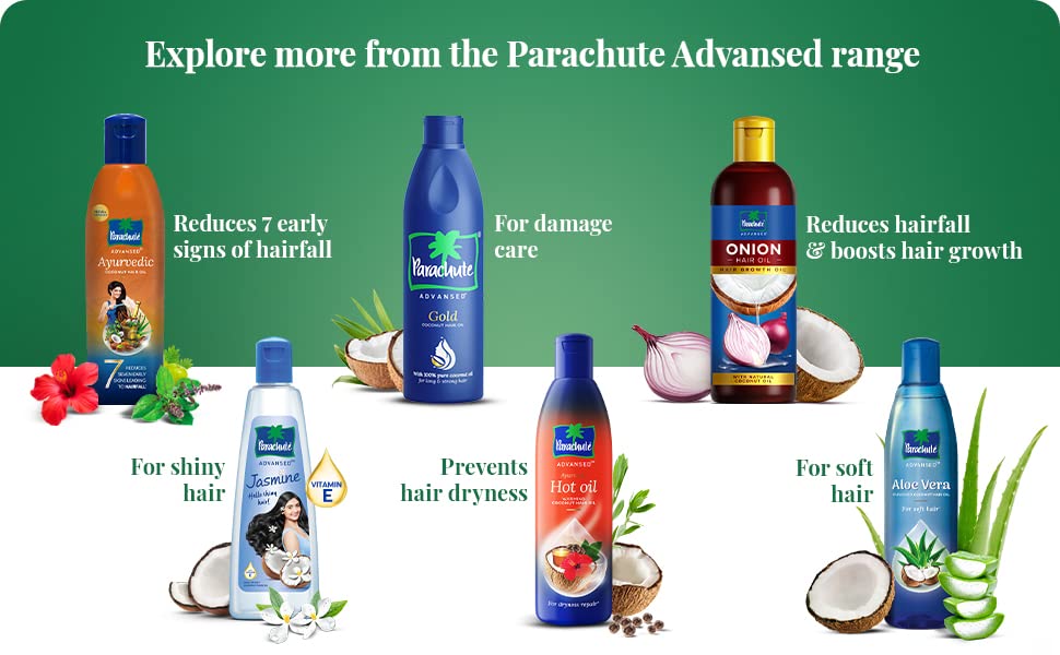 Parachute Advansed Aloe Vera Enriquecido Aceite Coco Cabello Para Todo Tipo de Cabello Versátil.