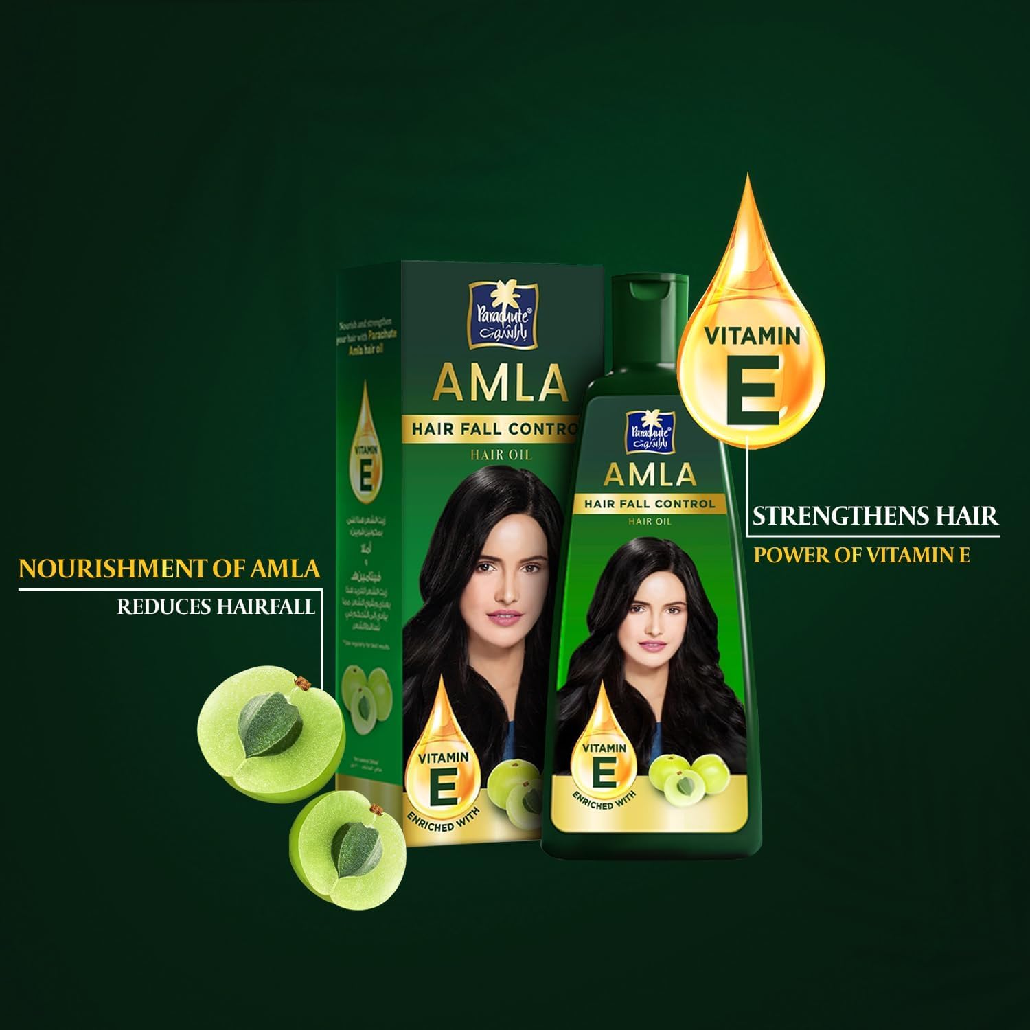 Parachute Advansed Amla: aplicación en el cuero cabelludo para nutrición.
