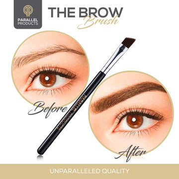 PARALLEL PRODUCTS – cepillo angular para cejas, herramienta versátil para distintos productos.
