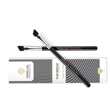 PARALLEL PRODUCTS – cepillo angular para cejas, aplicación de crema con delineado controlado.