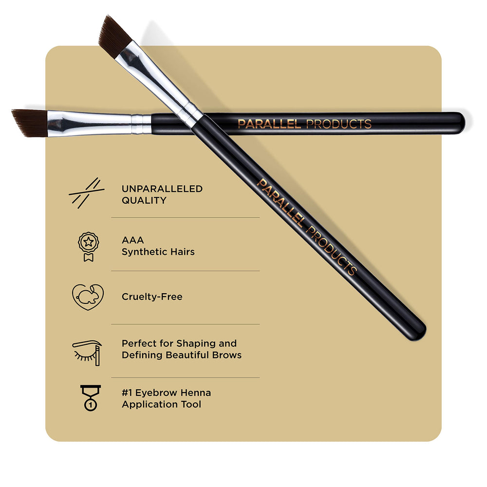 PARALLEL PRODUCTS – cepillo angular para cejas, cera con definición limpia.
