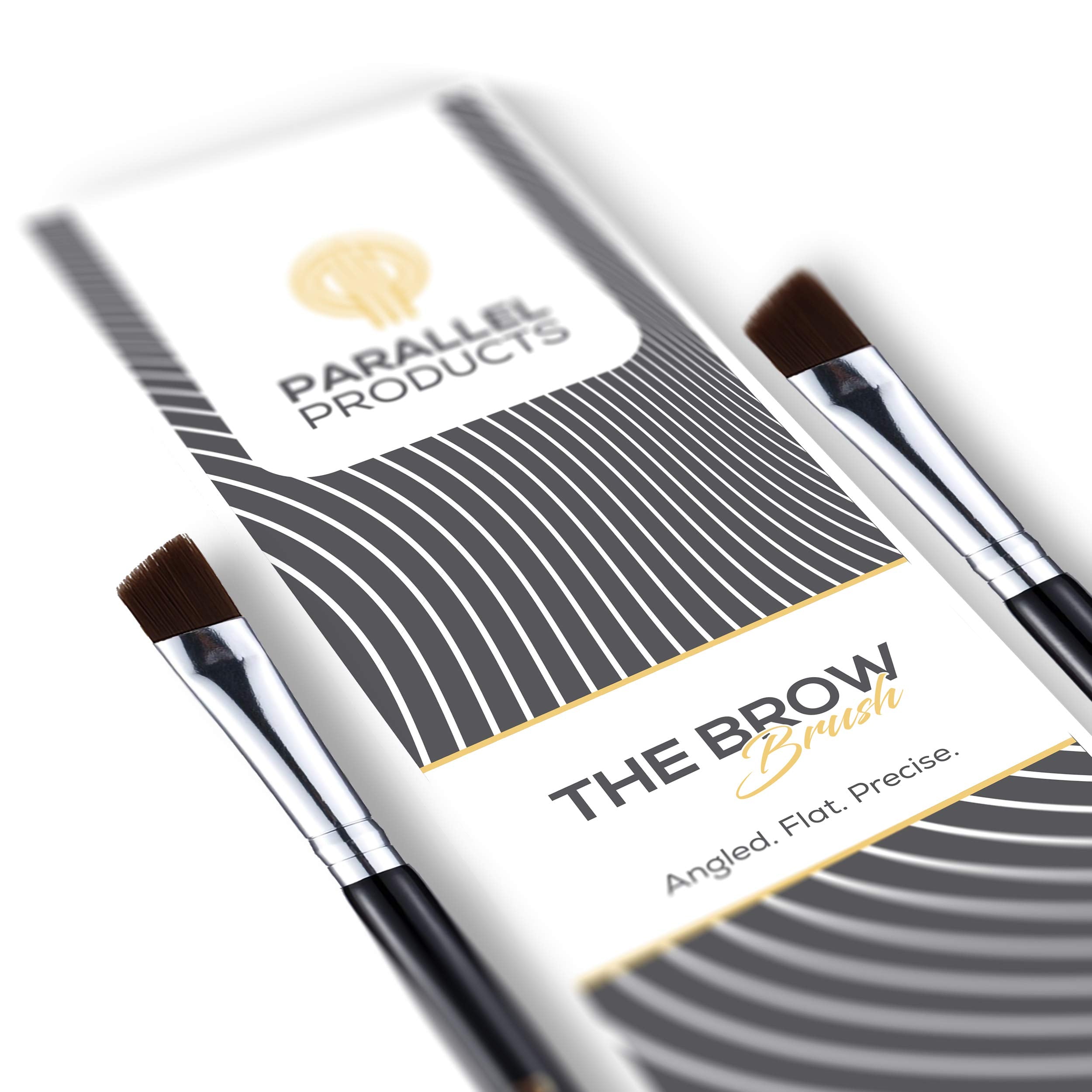 PARALLEL PRODUCTS – cepillo angular para cejas, uso con henna para definición suave.