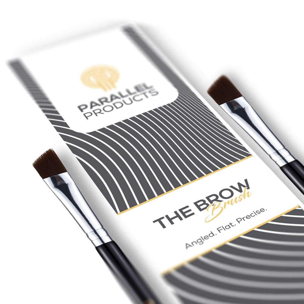 PARALLEL PRODUCTS – cepillo angular para cejas, uso con henna para definición suave.