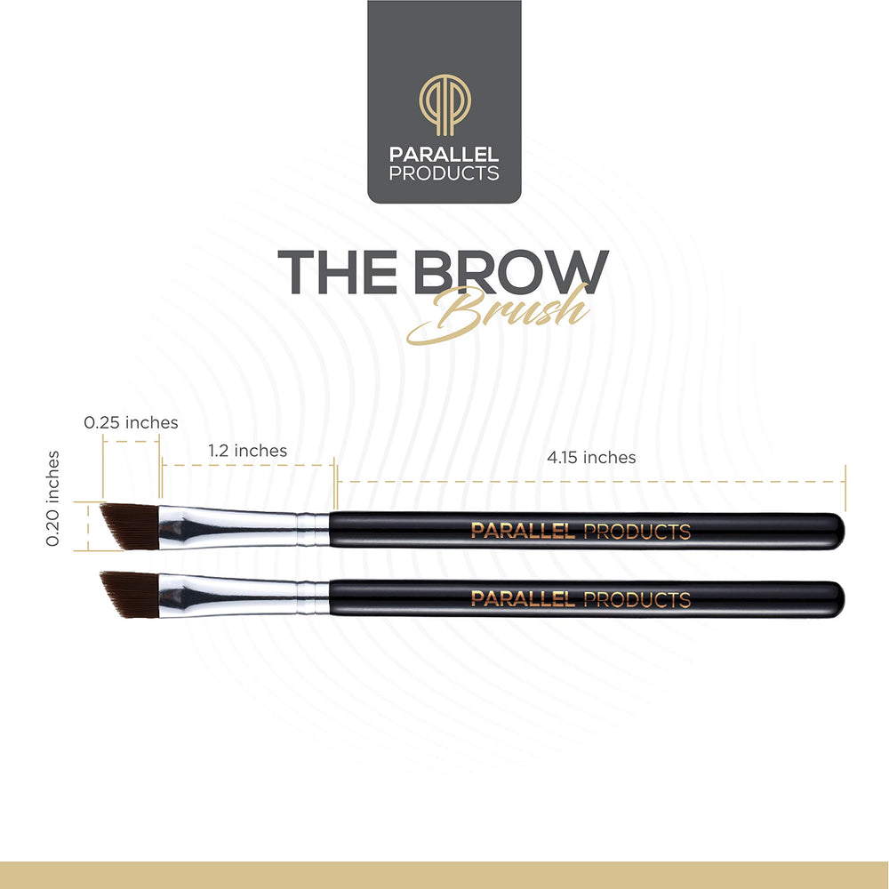 PARALLEL PRODUCTS – cepillo angular para cejas, diseño ergonómico para uso diario.