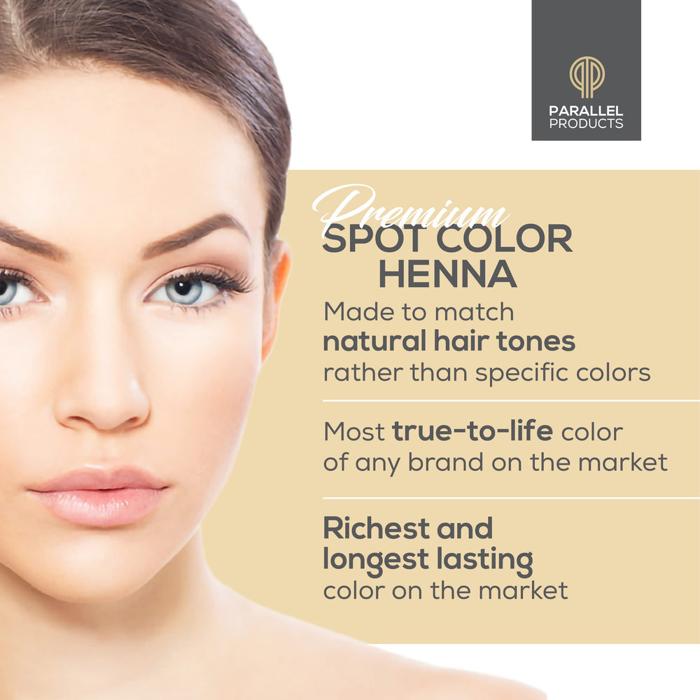 PARALLEL PRODUCTS Spot Color Henna Kit: cobertura de canas y retoque de raíces