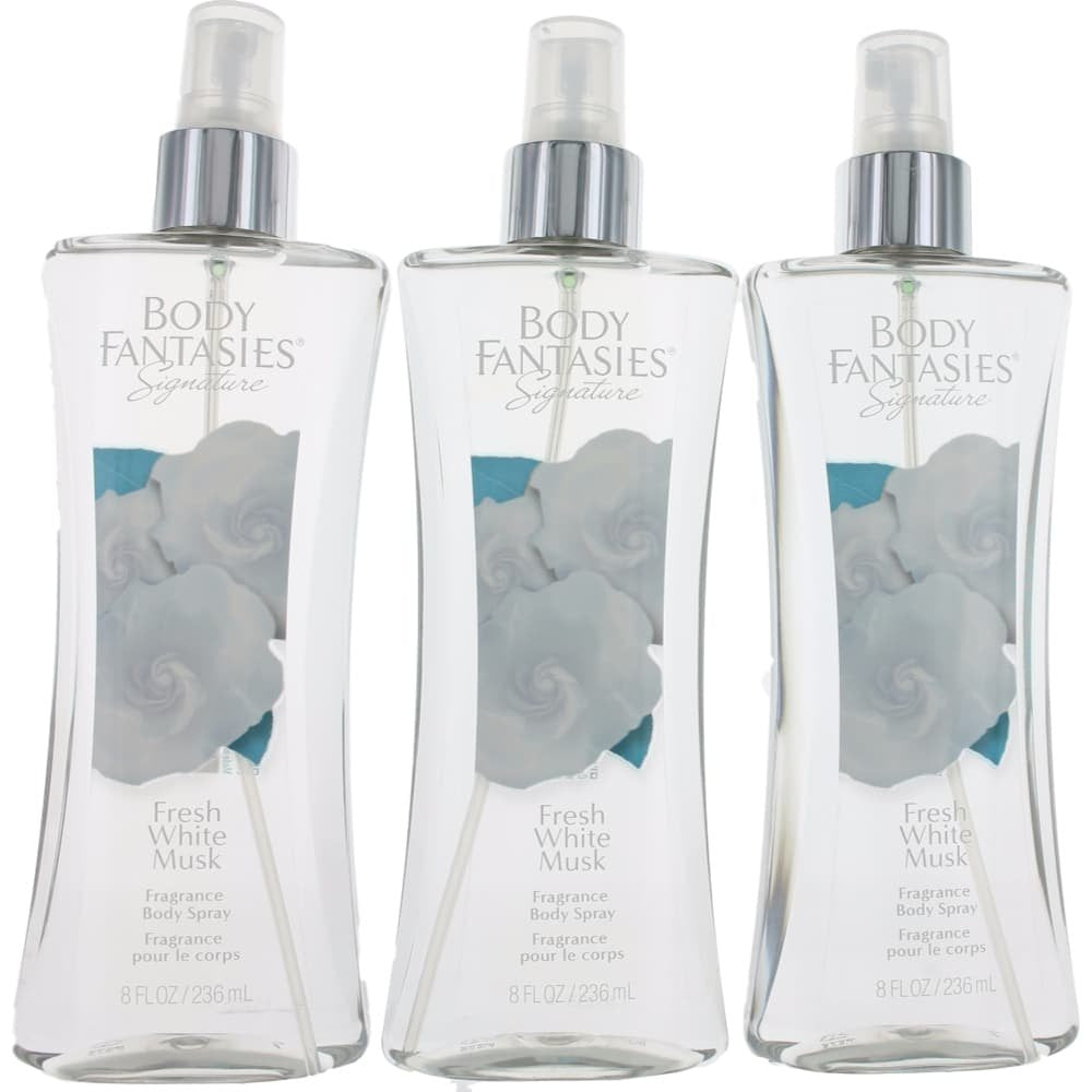 Parfums De Coeur Fresh White Musk, botella de 8 oz, aroma fresco para todo el día.
