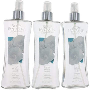 Parfums De Coeur Fresh White Musk, botella de 8 oz, aroma fresco para todo el día.
