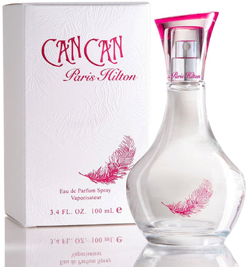 Paris Hilton Can Can: botella centrada, aroma sofisticado para ocasiones especiales.