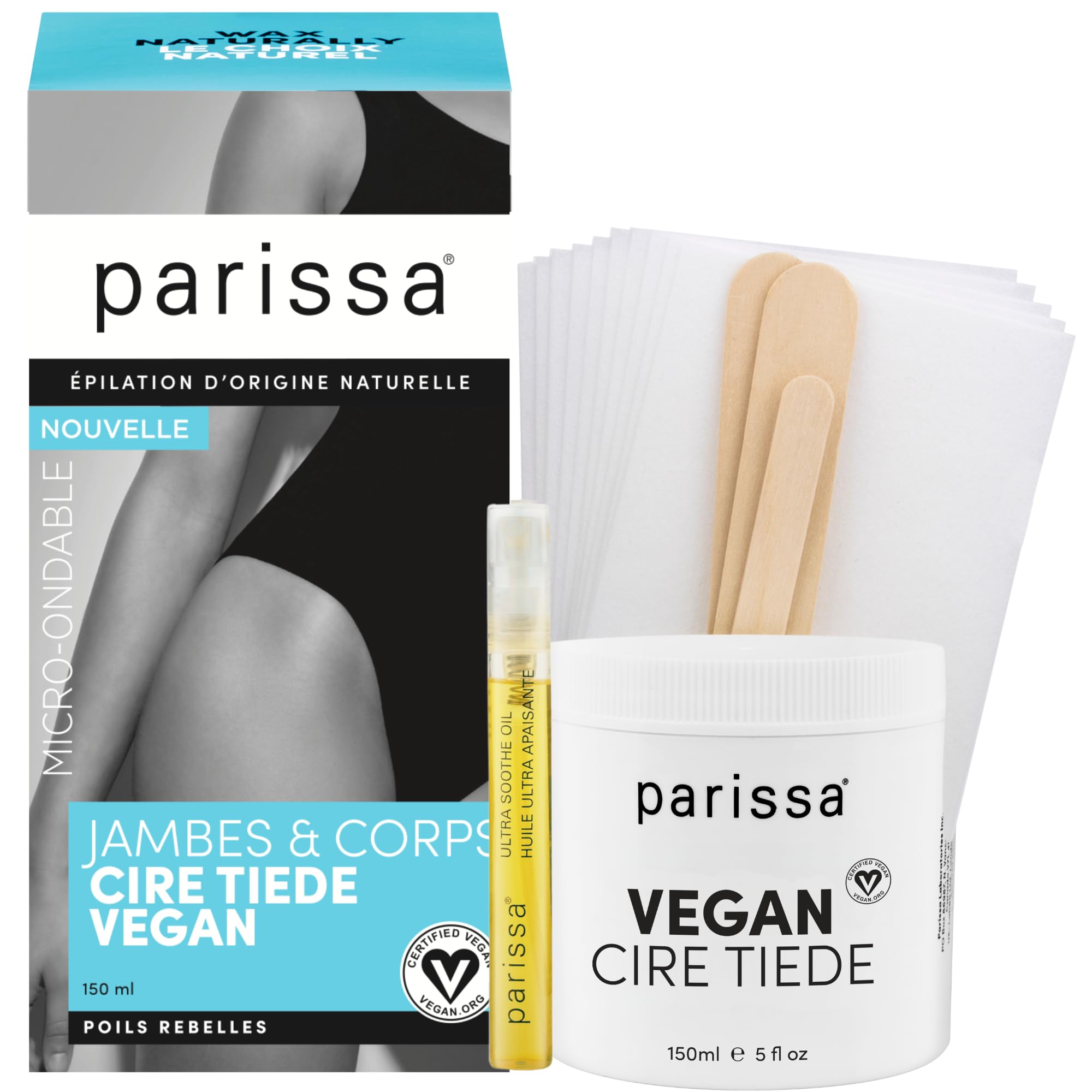 Parissa aplicación cera para piernas y cuerpo: suave y efectiva