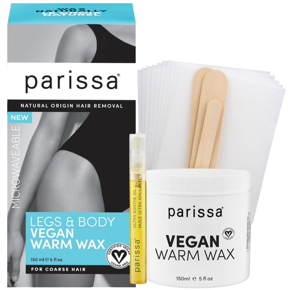 Parissa kit cera caliente para microondas: depilación rápida en casa para piernas y cuerpo