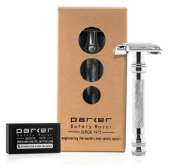 Parker 99R rasoir chrome avec long manche pour un contrôle précis