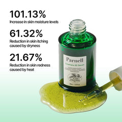 Parnell Cicamanu 92 Suero, textura gel ligera, hidratación rápida sin sensación pegajosa.