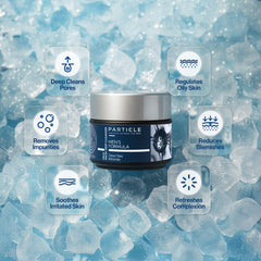 Particle Mascarilla Mineral para Hombres, aplicación rápida para cuidado facial efectivo.