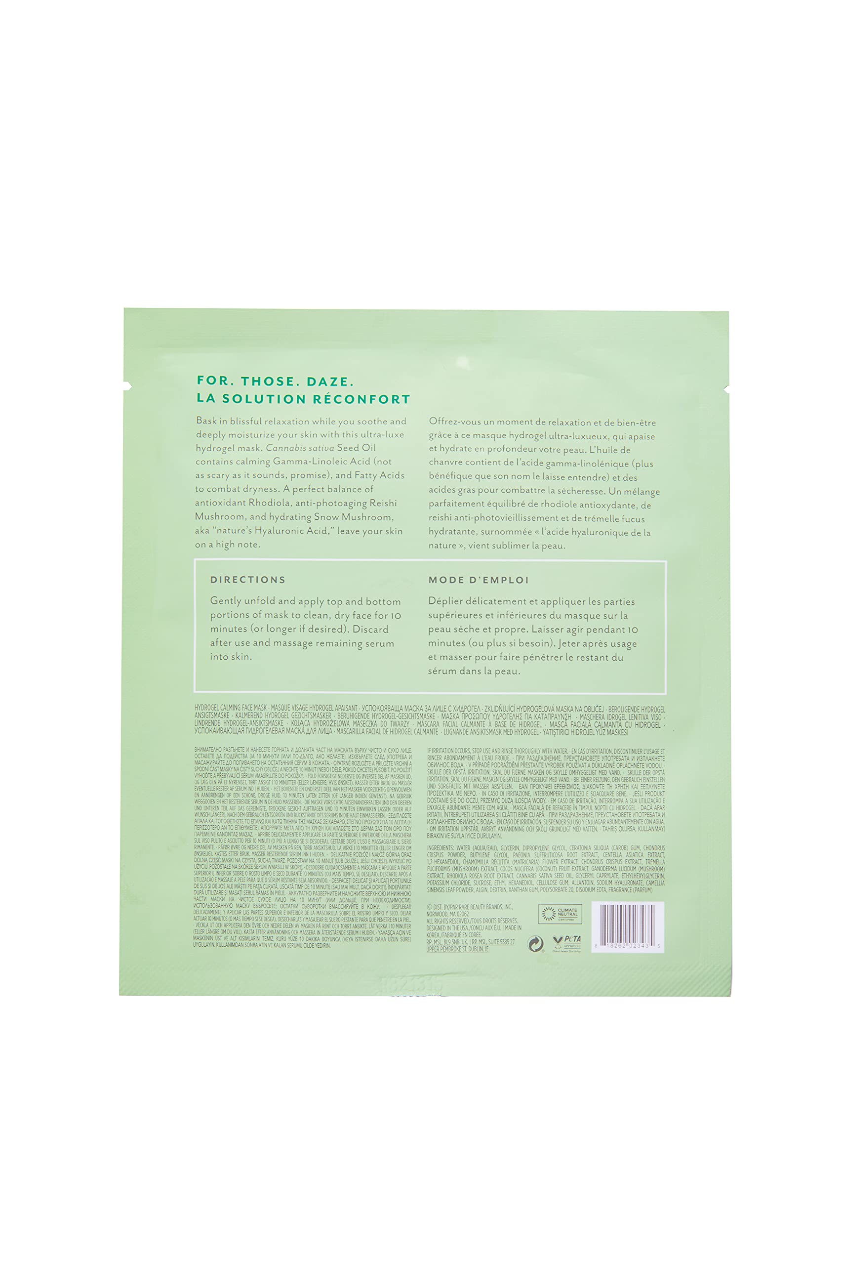 Envase de una unidad Patchology Chill Mode para uso en casa