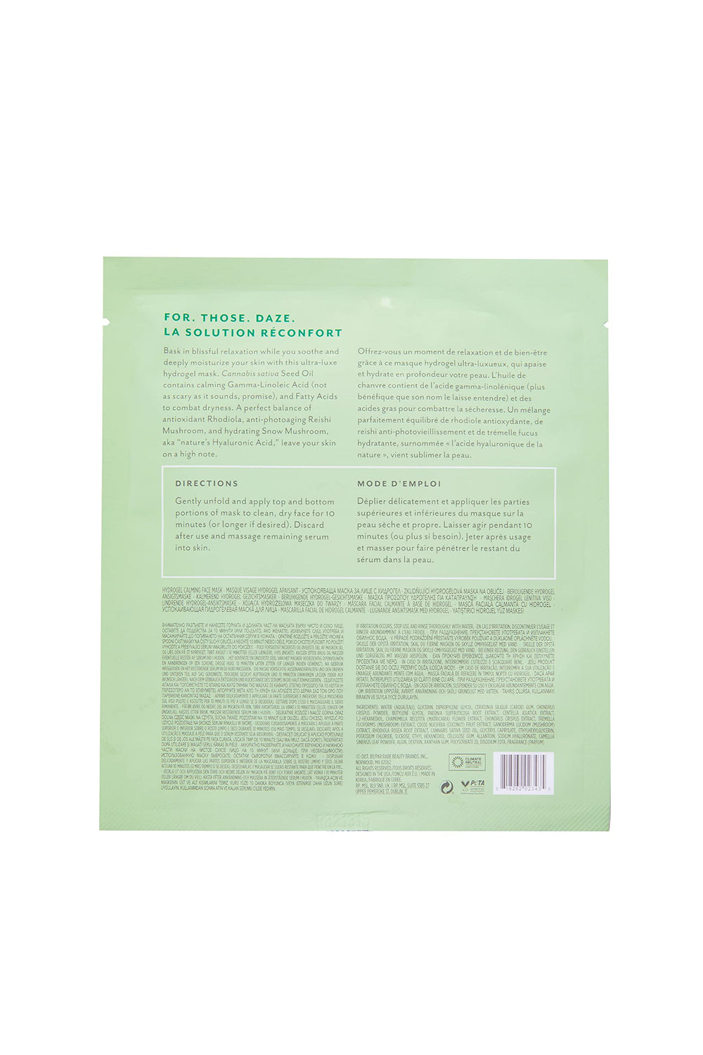 Envase de una unidad Patchology Chill Mode para uso en casa