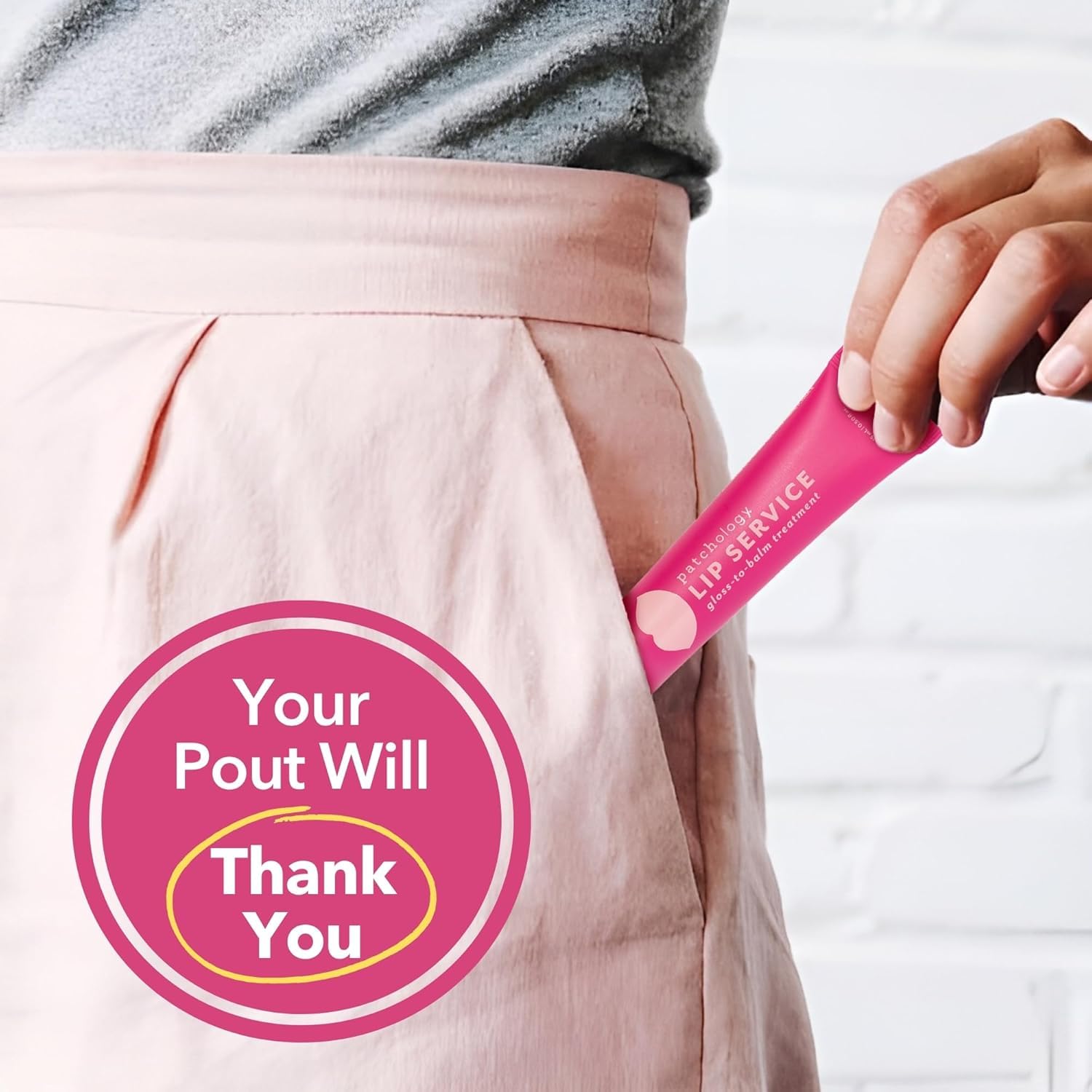 Patchology Lip Service overnight restoration supports rested-looking lips.