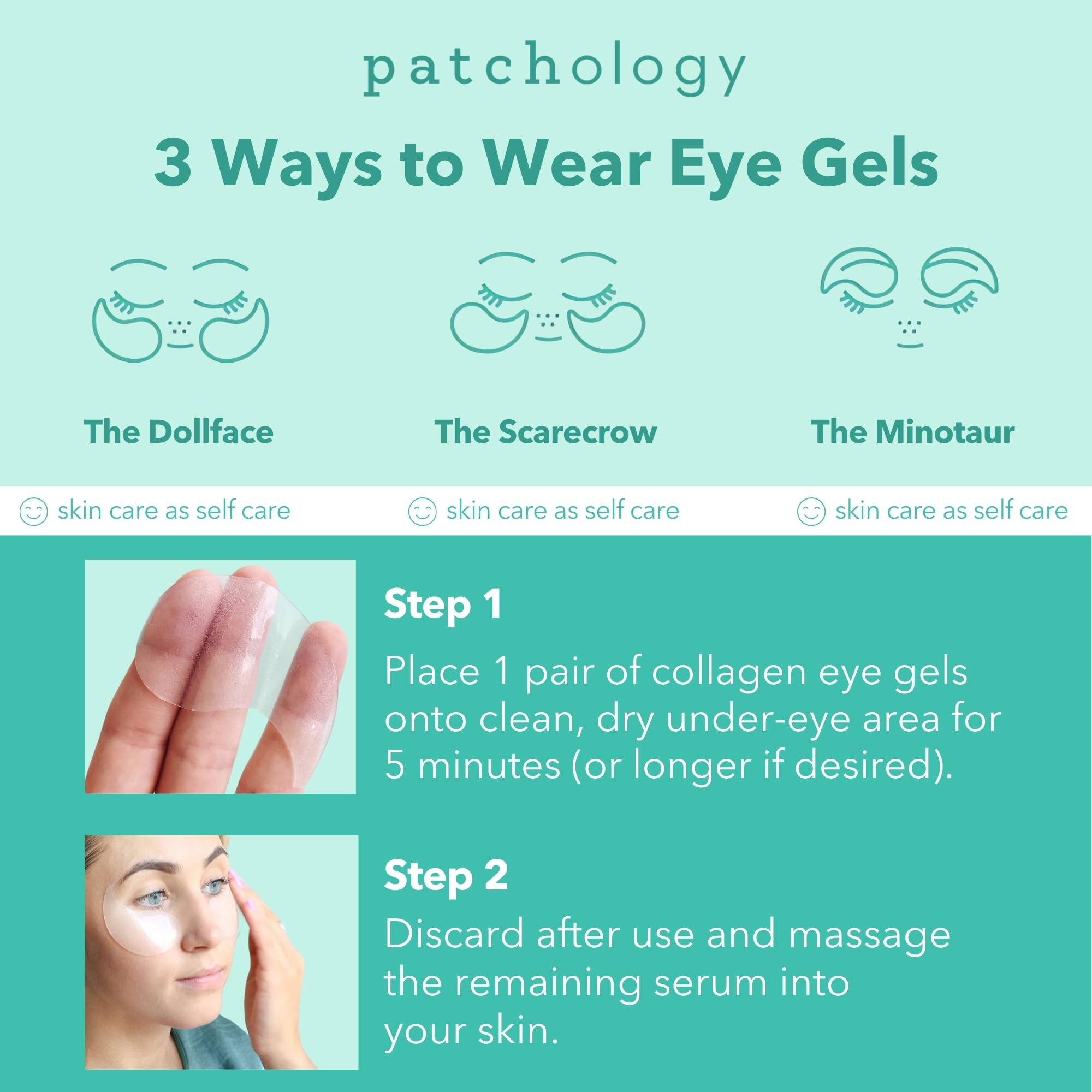 Patchology parches gel ojos enfriados para efecto refrescante tras vuelos.