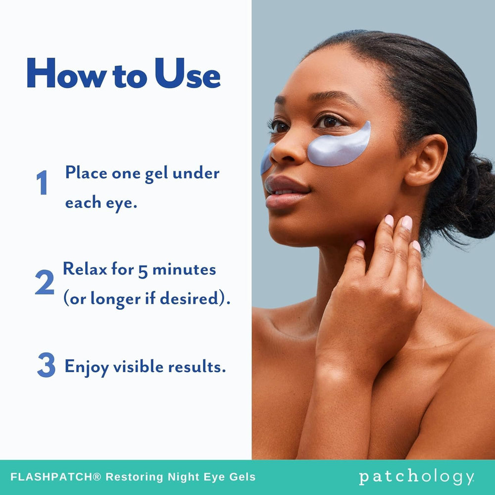Parches nocturnos Patchology para despertar una mirada más clara.
