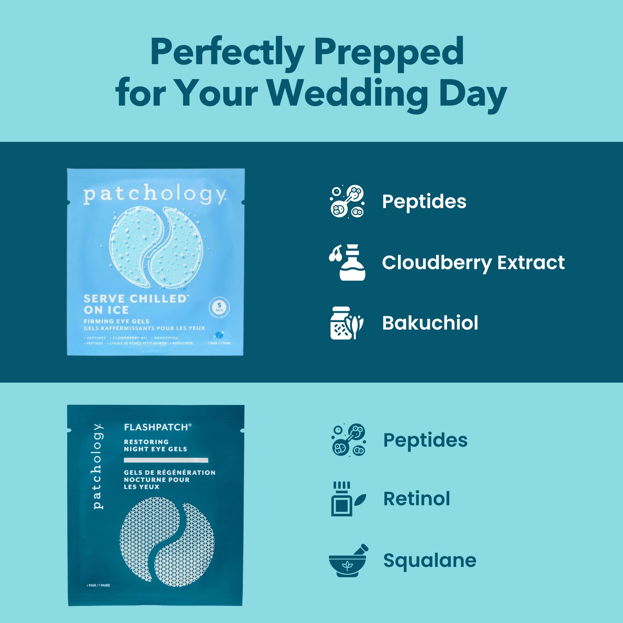 Patchology parches de ojos restauración nocturna e hidratación