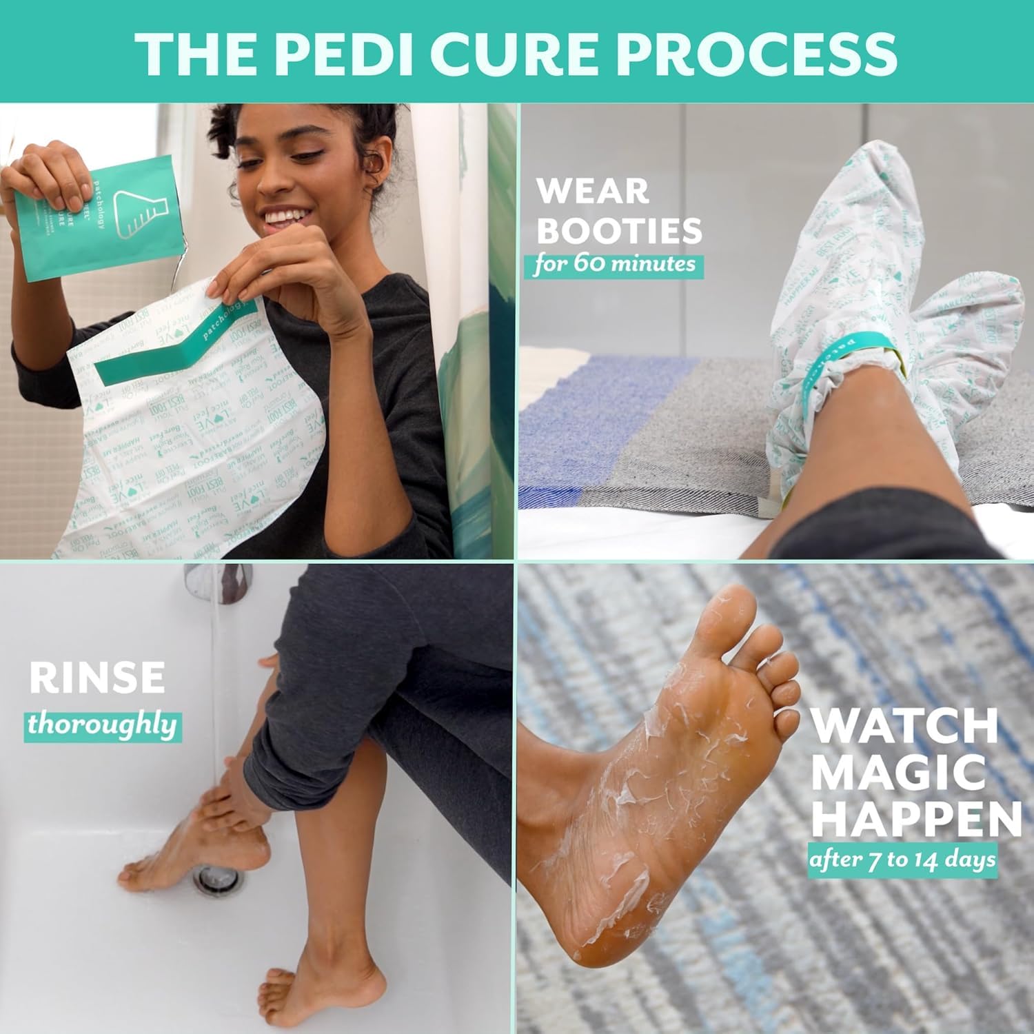 Patchology PoshPeel Pedi Cure, uso cómodo en casa para pedicure rápido
