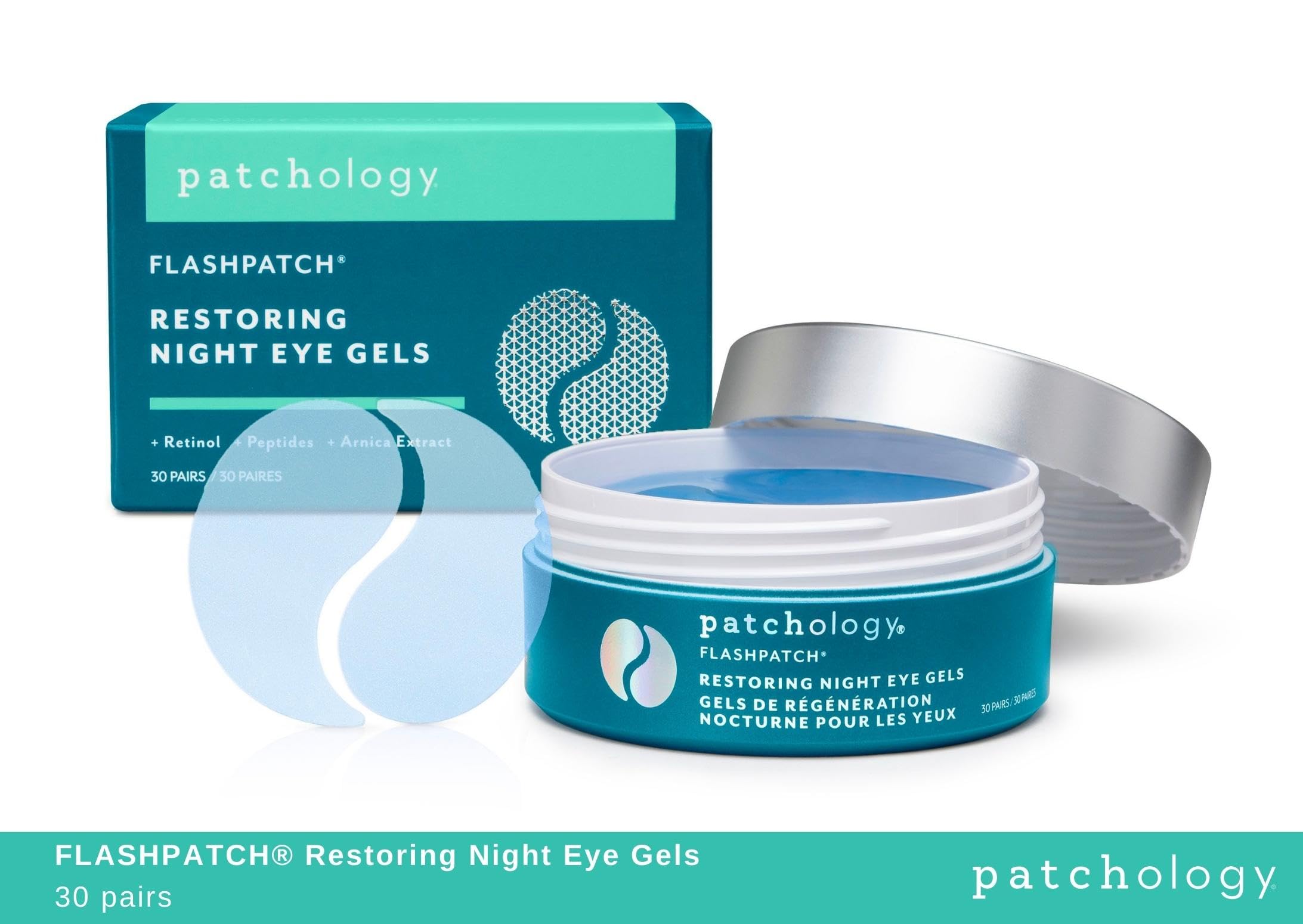 Patchology Restoring Eye Gel Patches effet lumière et regard plus éveillé
