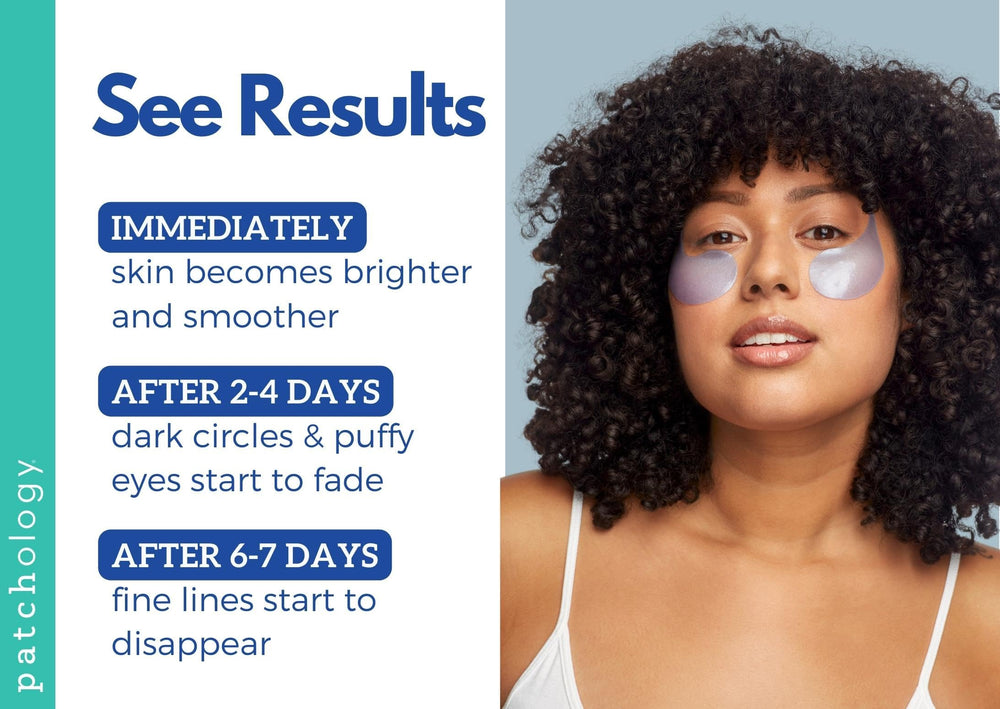 Patchology Restoring Eye Gel Patches utilisation nocturne pour une apparence moins fatiguée
