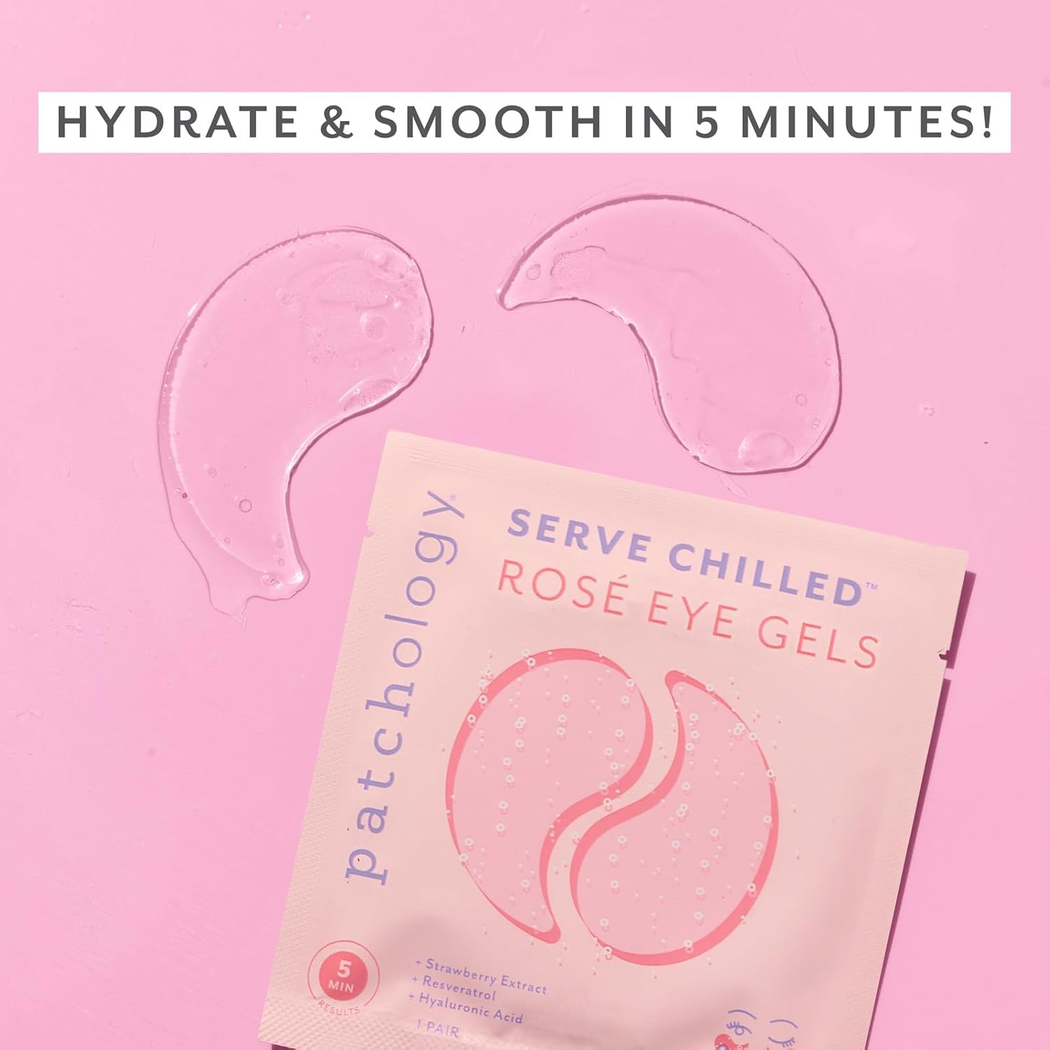 Patchology Serve Chilled Rosé parches oculares aplicación rápida
