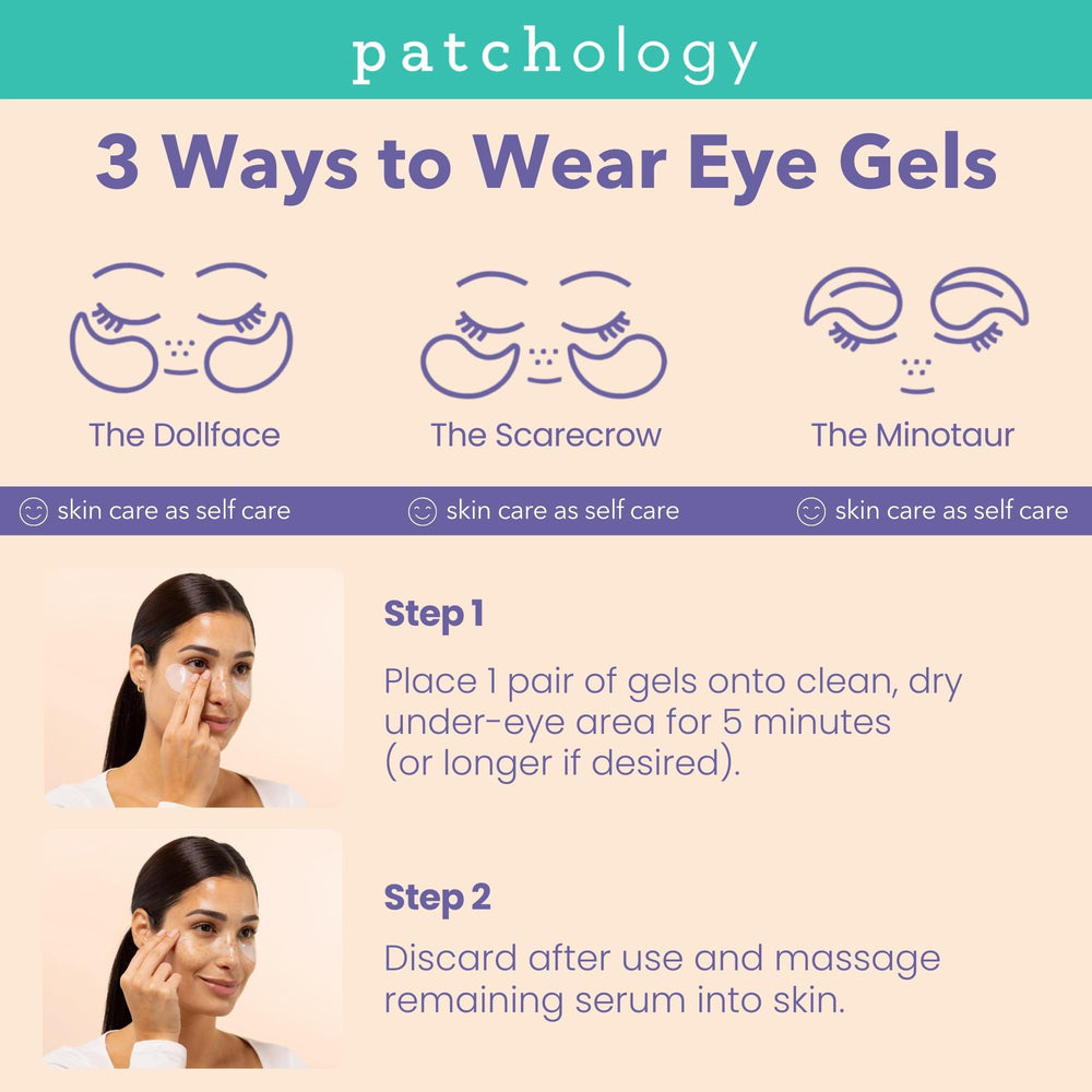 Patchology Skin Remedy aplicación rápida para despertar la mirada.