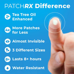 PatchRx points ultra fins et variés s'adaptent au visage.