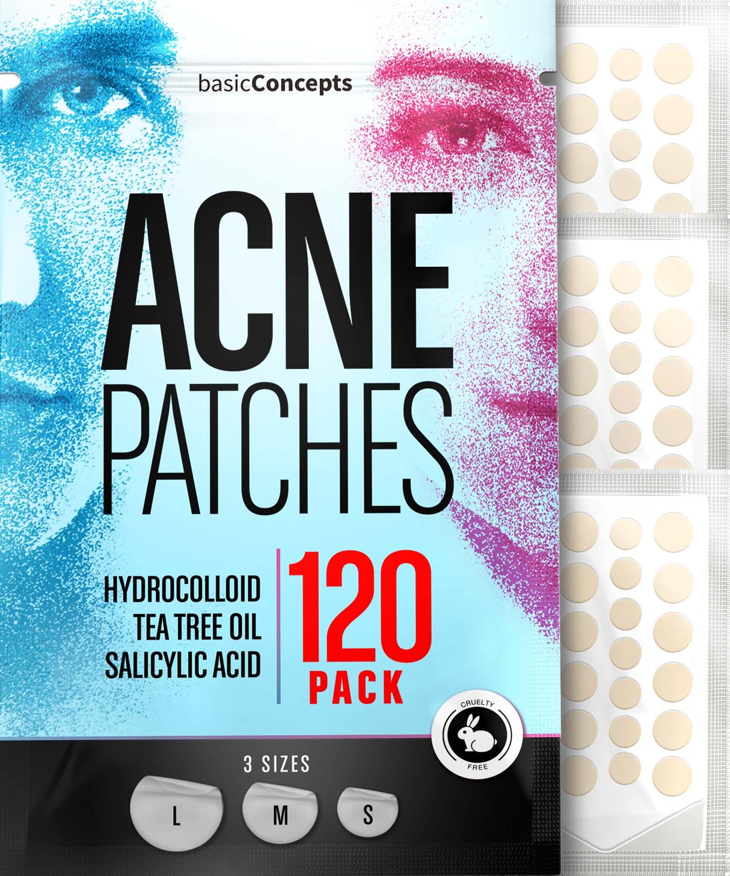PatchRx parches para granos en empaque de 120, protección y absorción para la piel.