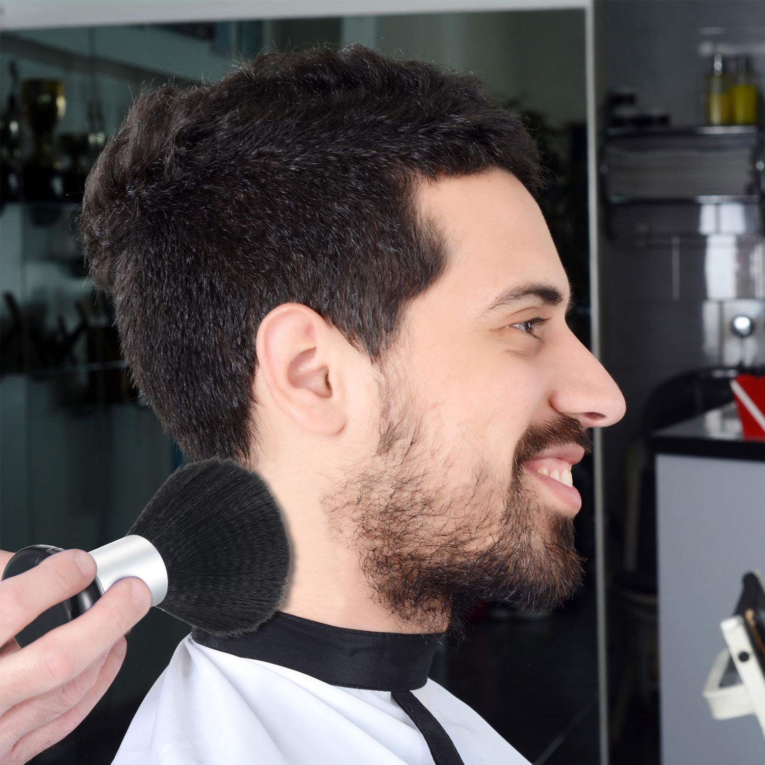 Patelai cepillo limpiacuellos para uso en la cara, limpieza precisa tras el corte