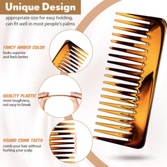 Patelai peine dientes anchos desenreda cabello mojado sin frizz