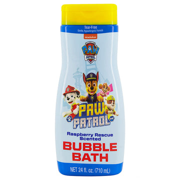 Patrulla Canina, botella de 709 ml, baño burbujeante de frambuesa, suave para piel sensible