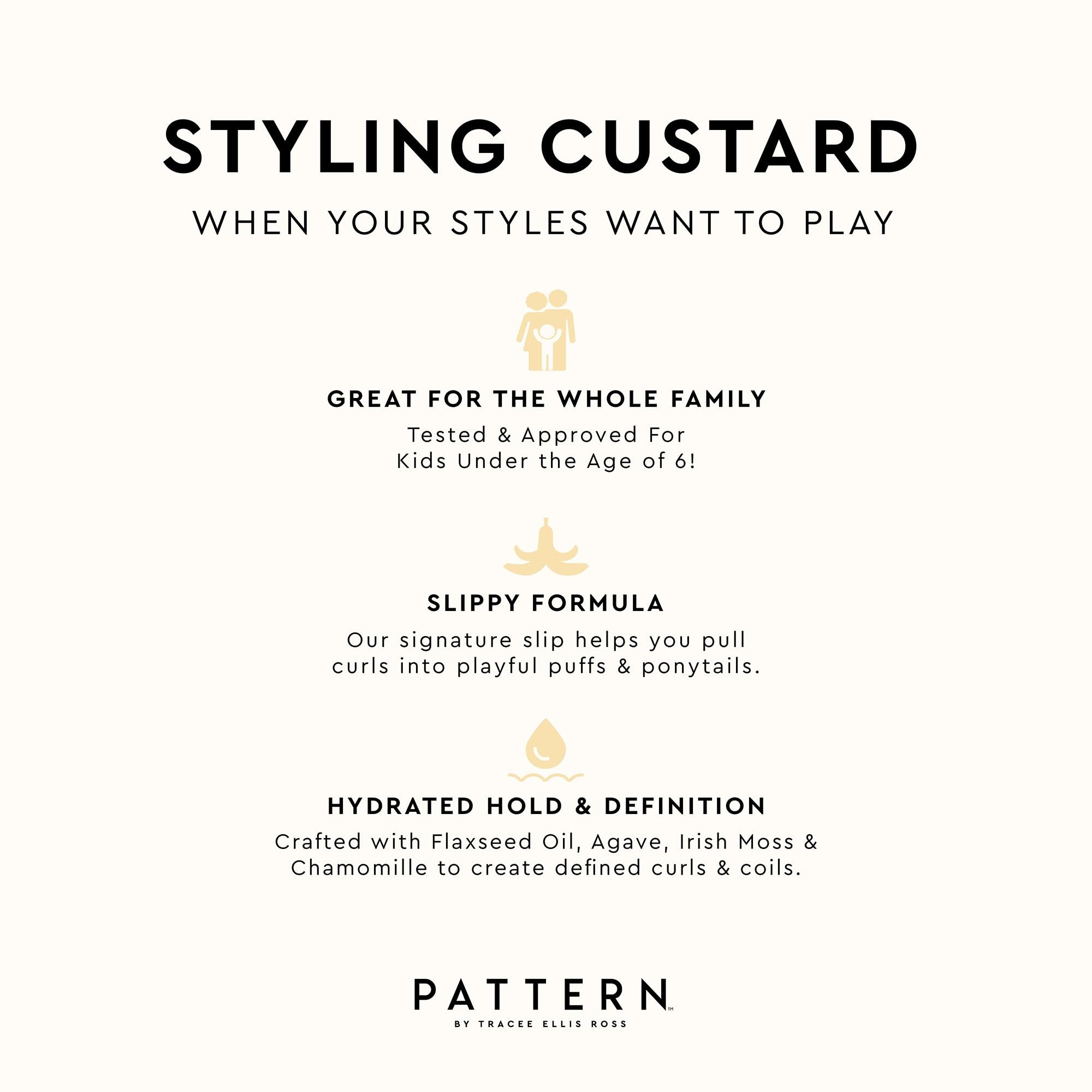 PATTERN Styling Custard, parfum-faible: parfum synthétique discret.