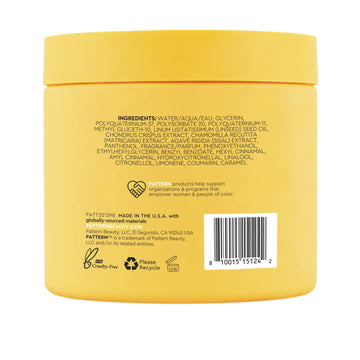 PATTERN Styling Custard, sans-parabènes: formule sans parabènes et sans sulfates.