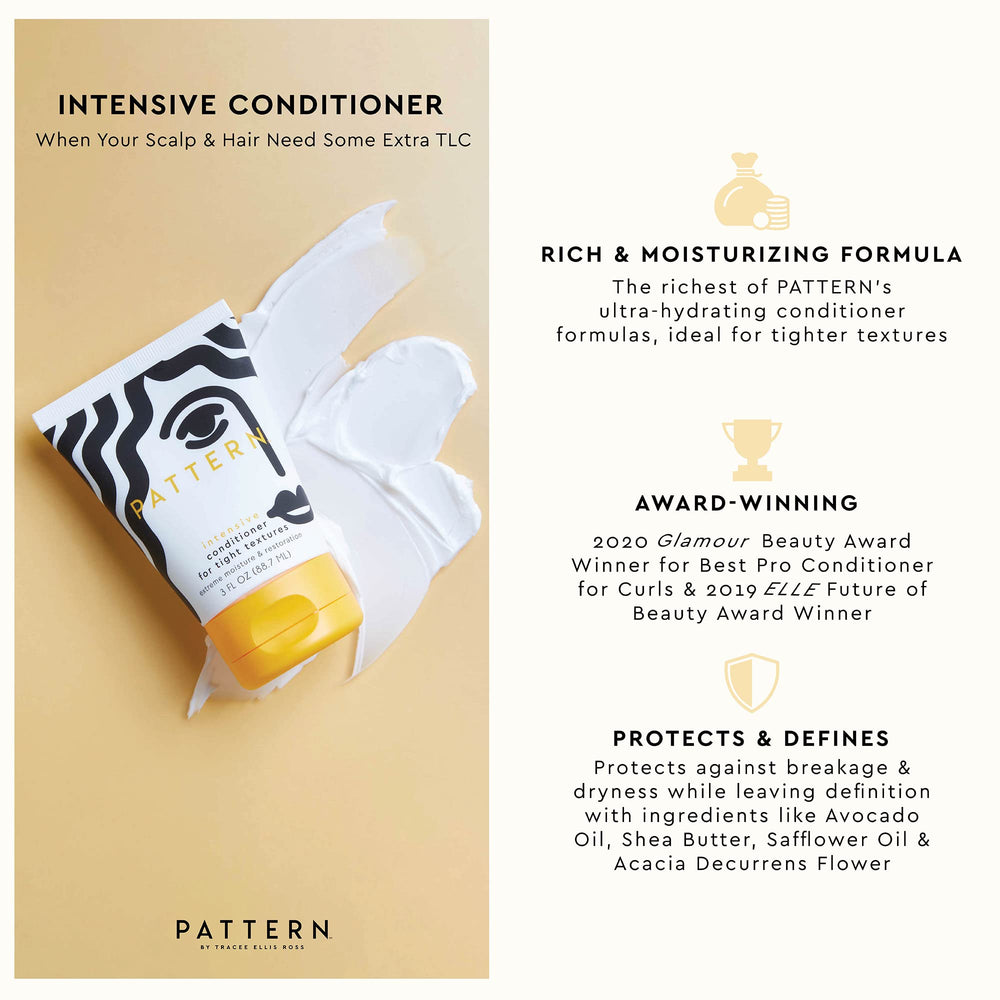 Aplicación del acondicionador PATTERN en rizos para suavidad y manejo