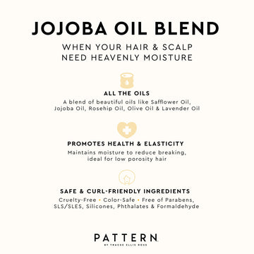 PATTERN Cabello de baja porosidad recibe hidratación ligera
