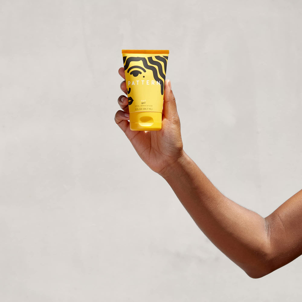 PATTERN travel companion for defined yet touchable curls during routines.