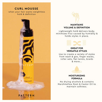 PATTERN Mousse define rizos 3a-4c con suavidad