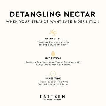 PATTERN Nectar Détanglant – avant-shampooing, préparation au lavage.