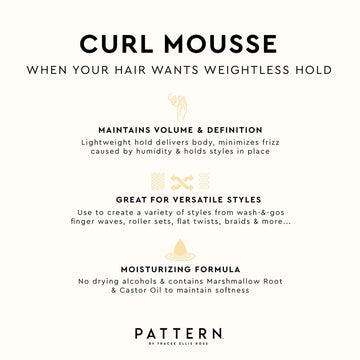 PATTERN Mousse sin alcoholes ayuda a suavidad