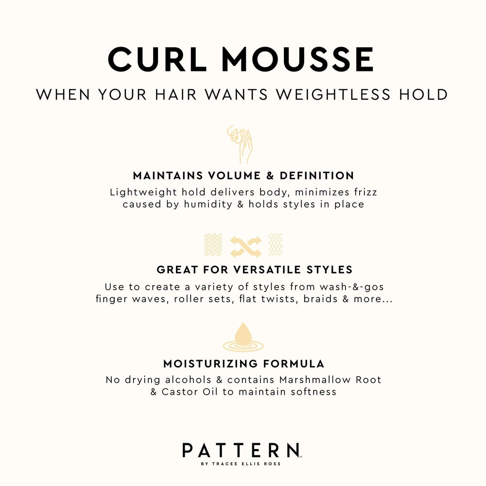 PATTERN Mousse sin alcoholes ayuda a suavidad