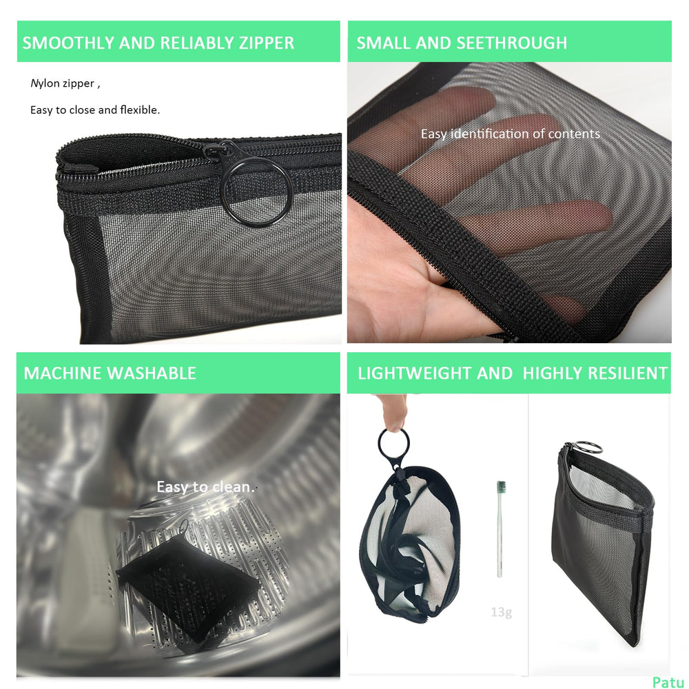 Patu Mini bolsa malla dimensiones 4x5 pulgadas