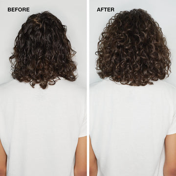 Paul Mitchell Awapuhi Acondicionador: cabello con humedad y brillo visibles.