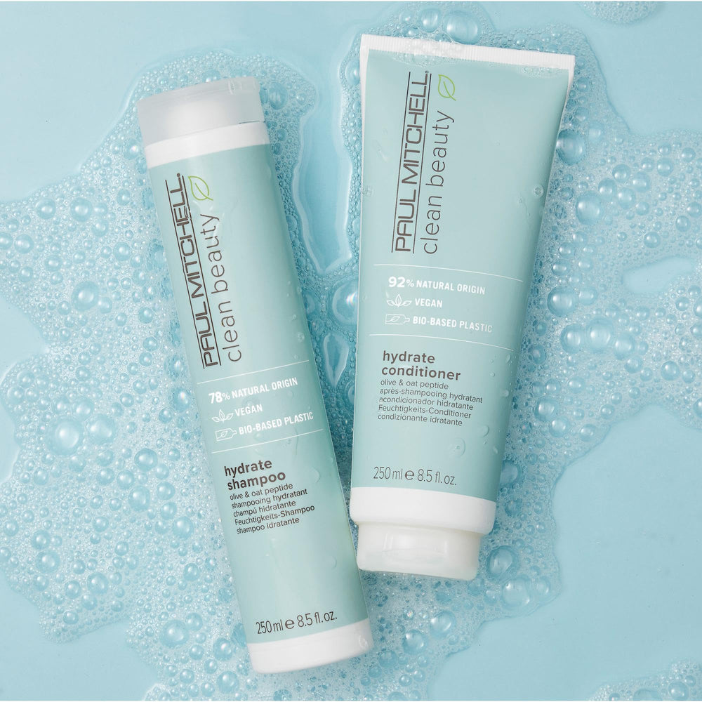 Paul Mitchell Beauté Propre Hydrate Shampoing: emballage bio-plastique durable.