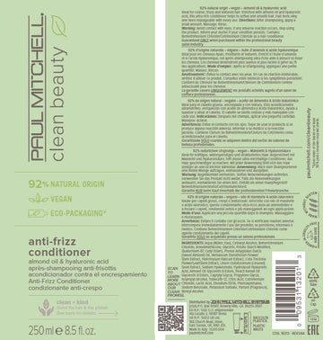 Textura sedosa obtenida con el acondicionador anti-frizz