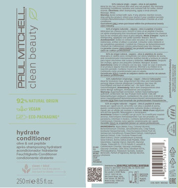 Paul Mitchell Clean Beauty Hydrate: uso diario para cabello seco.