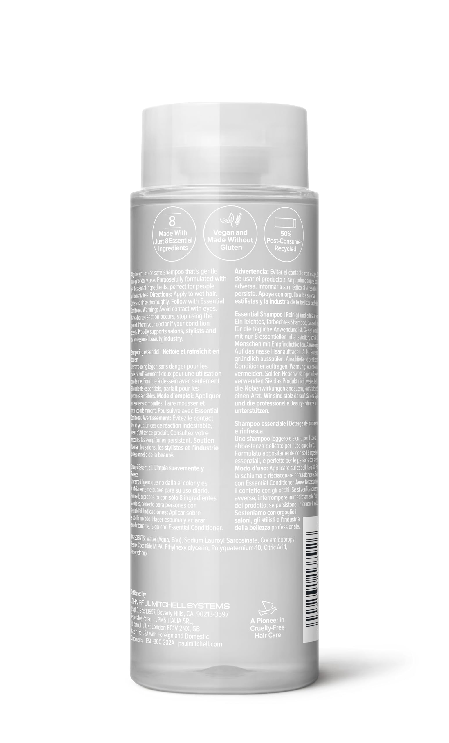 Paul Mitchell Clear Essential Champú: uso diario para piel sensible