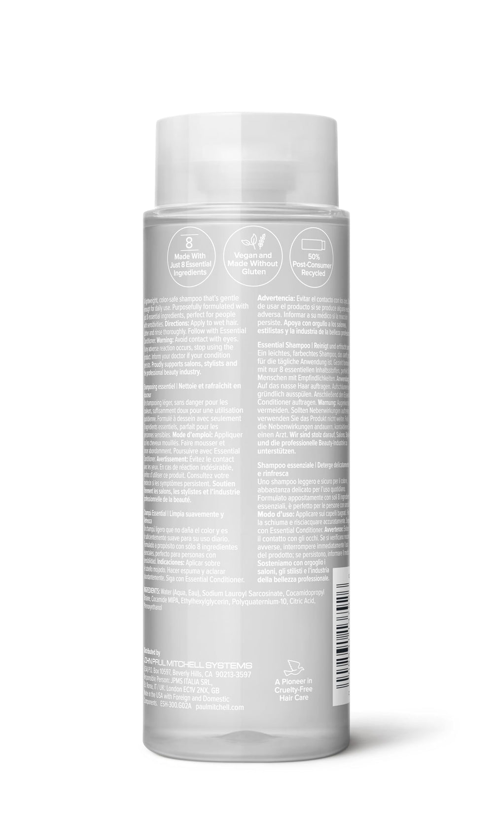 Paul Mitchell Clear Essential Champú: uso diario para piel sensible